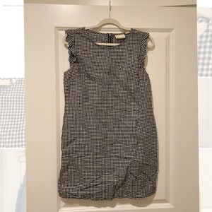 Black and white Cynthia Rowley gingham mini dress